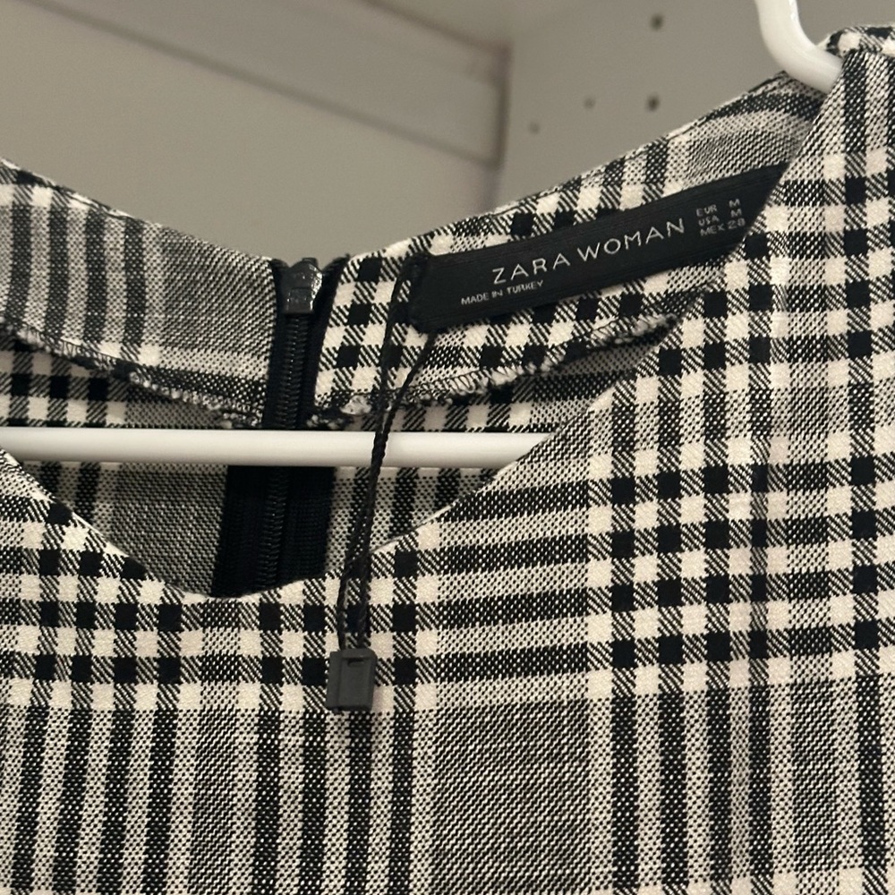 Zara plaid dress